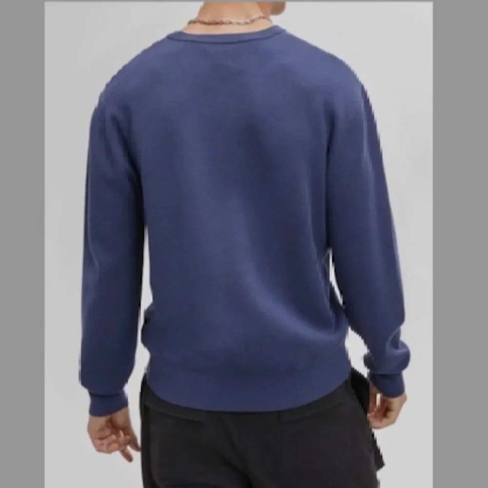 Mode of One Boxy Sweater Mens Large Caspian Water Blue Crew Neck New - Picture 10 of 10